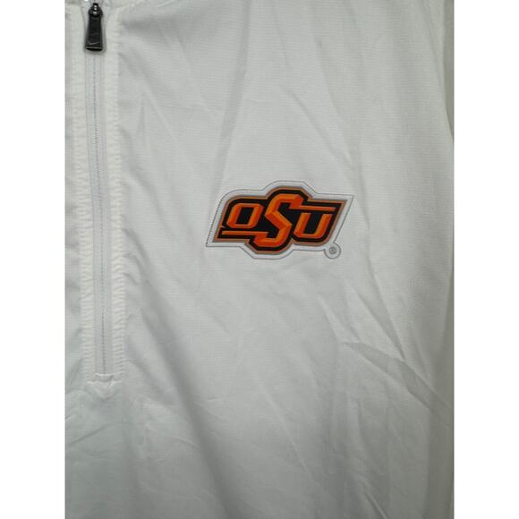 Oklahoma State Cowboys Pullover Jacket Mens 2XL White Nike Storm-FIT Football - Picture 4 of 14